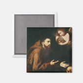 Aimant Vision de Saint François d'Assise (Recto/Verso)