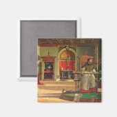 Aimant Vision de St. Augustine, 1502-08 (huile sur toile) (Recto/Verso)