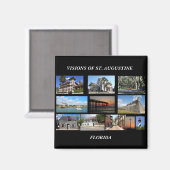 Aimant Visions de St Augustine, Floride (Recto/Verso)
