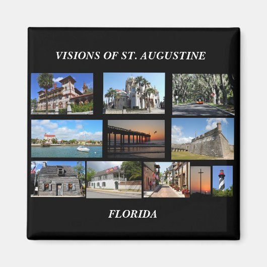Aimant Visions de St Augustine, Floride (Devant)