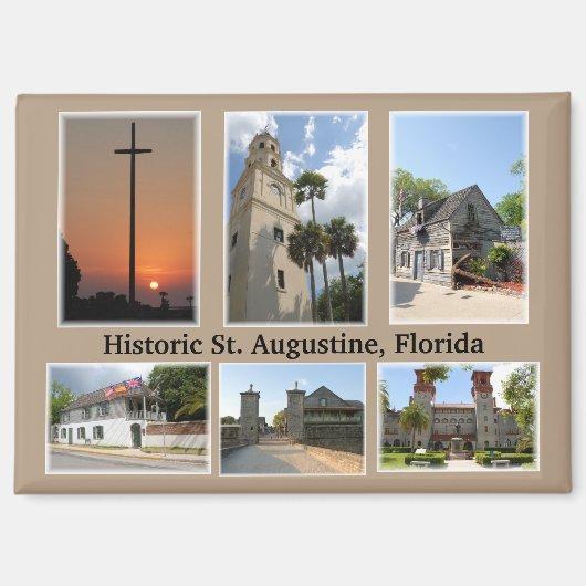Aimant Visions de St. Augustine, Floride (Recto)