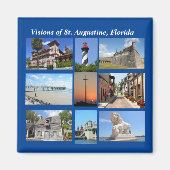 Aimant Visions de St Augustine, Floride (Devant)