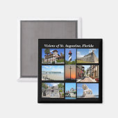 Aimant Visions de St Augustine, Floride (Recto/Verso)