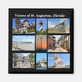 Aimant Visions de St Augustine, Floride (Devant)