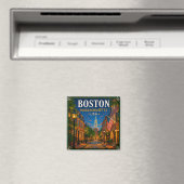 Aimant 🍁 Visite historique de Boston Massachusetts 🍁 (In Situ (Lave-vaisselle))