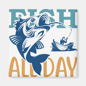 Aimant Visites de pêche (Devant)