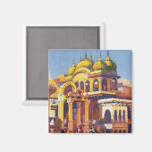 Aimant Visitez India Muttra (Recto/Verso)