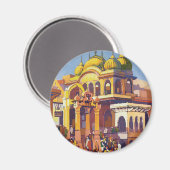 Aimant Visitez India Muttra (Recto/Verso)