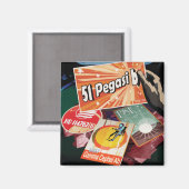 Aimant Visitez La Première Exoplanète Trouvée À L'Extérie (Recto/Verso)