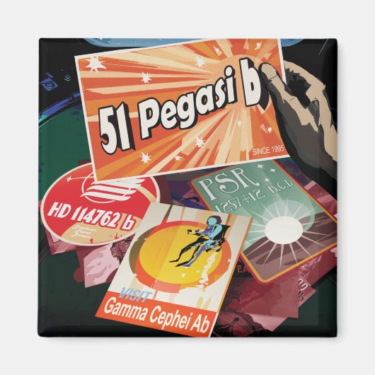 Aimant Visitez La Première Exoplanète Trouvée À L'Extérie (Devant)