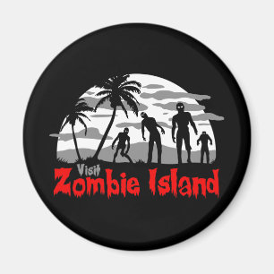 Aimant Visitez l'île de Zombie