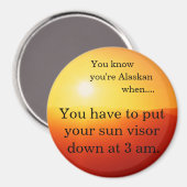 Aimant Visor solaire à 3h du matin. (Recto/Verso)