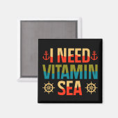 Aimant Vitamin Sea Boat Voilier Croisière Ocean Adventure (Recto/Verso)