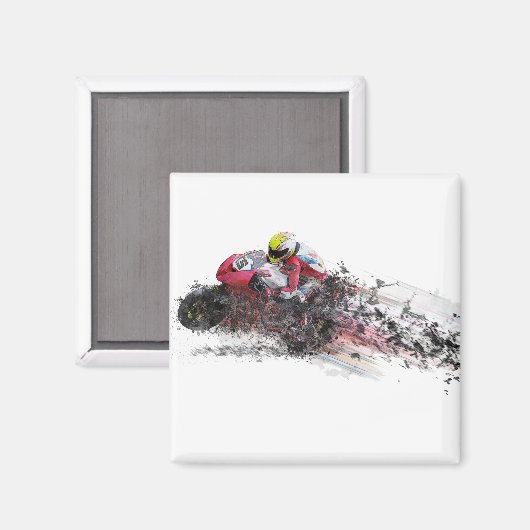 Aimant Vitesse Motorcycle Racer (Recto/Verso)