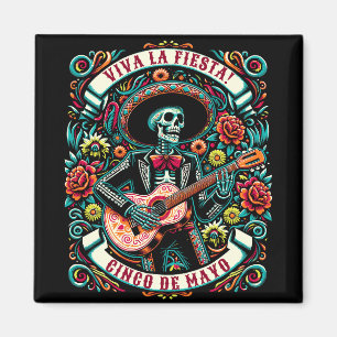 Aimant Viva La Fiesta ! Design Cinco de Mayo