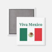 Aimant Viva Mexico Flag (Recto/Verso)