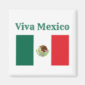 Aimant Viva Mexico Flag (Devant)