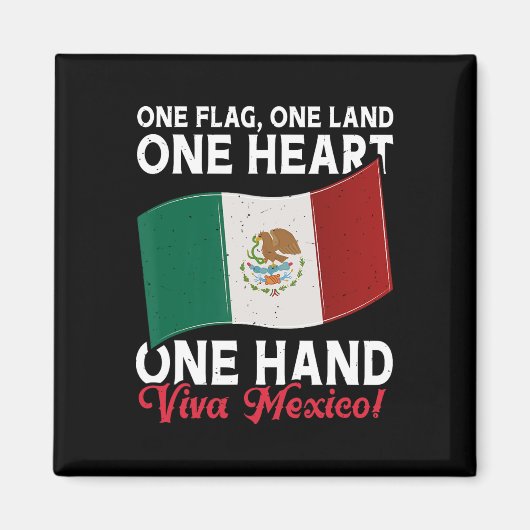 Aimant Viva Mexico - Mexique Drapeau de l'indépendance me (Devant)