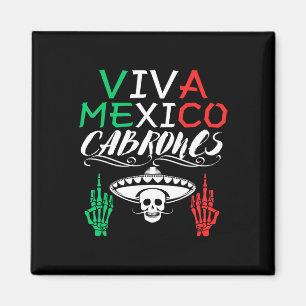 Aimant Viva Mexique Cabrones Fête de l'Indépendance Drape