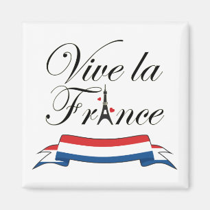 Aimant Vive la France Typographie
