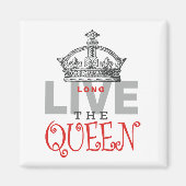 Aimant Vive la REINE ! (Devant)