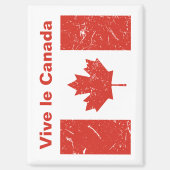 Aimant Vive le Canada (Recto)