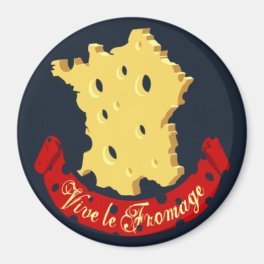 Aimant Vive le Fromage (Devant)