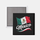 Aimant Vive le jour de l'indépendance du Mexique Drapeau (Recto/Verso)