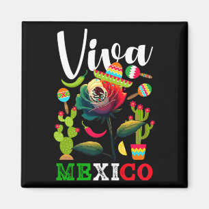 Aimant Vive le mexique fierté mexicaine drapeau racines m