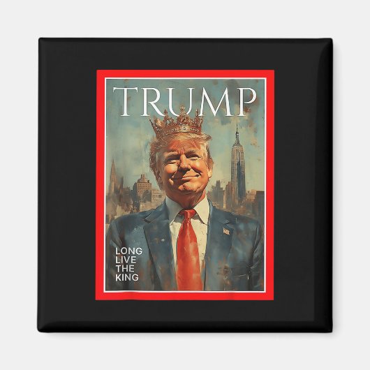 Aimant Vive Le Roi Trump (Devant)