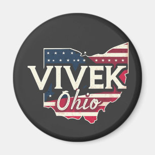 Aimant Vivek Ohio 2026 Gouverneur Républicain Américain