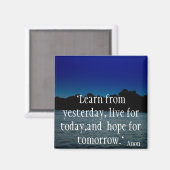 Aimant Vivez votre vie (Recto/Verso)