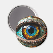 Aimant Vivid Oeil tendu mosaïque (Recto/Verso)