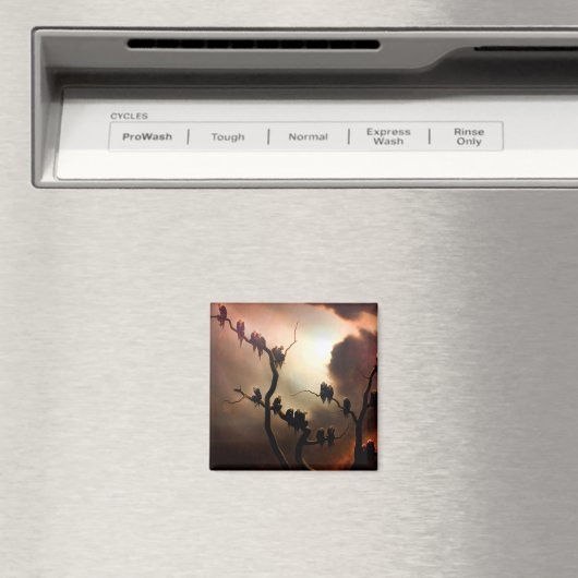 Aimant Vivid Retro - Fantômes dans un arbre (In Situ (Lave-vaisselle))