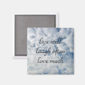 Aimant vivre bien rire souvent aimer beaucoup (Recto/Verso)