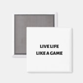 Aimant Vivre comme un jeu (Recto/Verso)