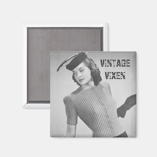 Aimant Vixen vintage (Recto/Verso)