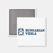 Aimant Vizsla bleu hongrois (Recto/Verso)