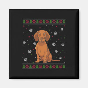 Aimant Vizsla Chandail de Noël Xmas Animaux Amoureux de l