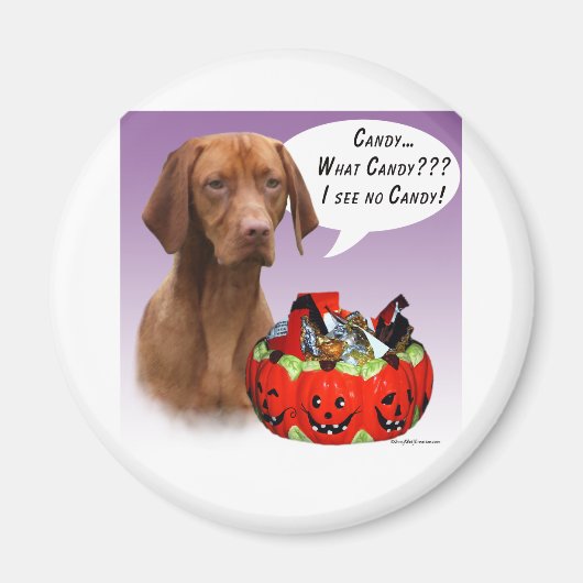 Aimant Vizsla Halloween Candy (Devant)