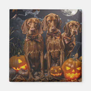 Aimant Vizsla Halloween Sombre