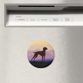 Aimant Vizsla Montagne Violette (In Situ (Lave-vaisselle))