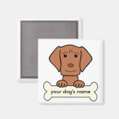 Aimant Vizsla personnalisée (Recto/Verso)
