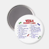 Aimant VIZSLA, propriété Lois 2 (Recto/Verso)