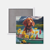 Aimant Vizsla sur une rame : une aventure Pittoresque (Recto/Verso)