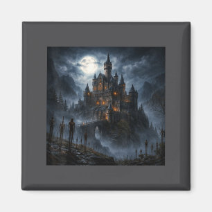 Aimant Vlad l'Empaleur Art de Château Médiéval Sombre