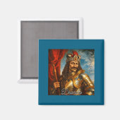 Aimant Vlad l'Empaleur Médiéval Rtrait Art Dracula (Recto/Verso)
