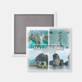 Aimant VN0014 Asie, Vietnam, Ha Long Bay, Réfrigérateur (Recto/Verso)