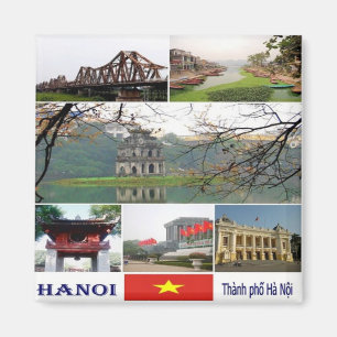 Aimant VN - Vietnam - Hanoï - Mosaïque - Collage