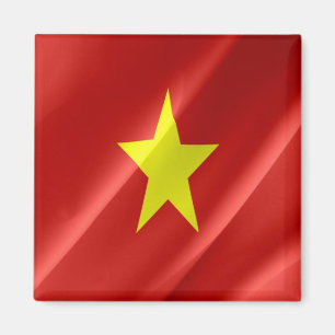 Aimant VN - Vietnam - Viêt-nam - Vague de drapeau vietna